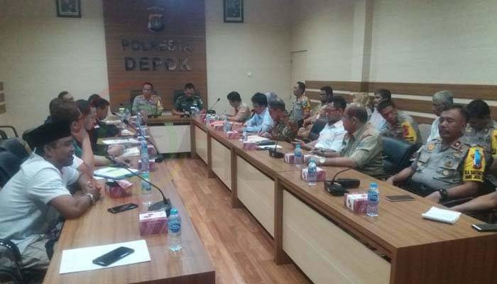 LensaHukum.co.id - IMG 20190430 WA0046 - Jelang Mayday Kapolres Depok Gelar Rakor Bersama Serikat Pekerja